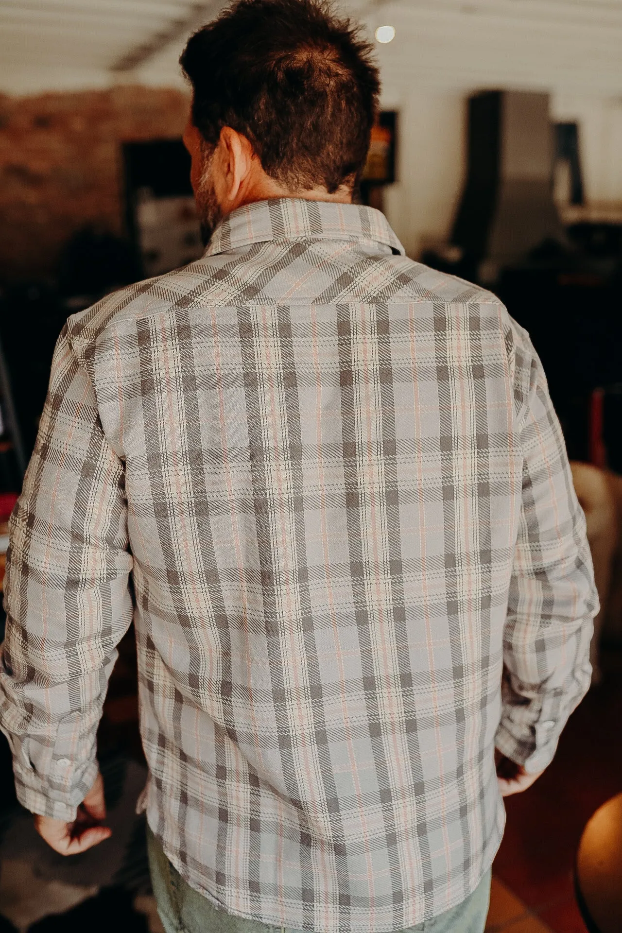 Flannel Work Shirt- Grey