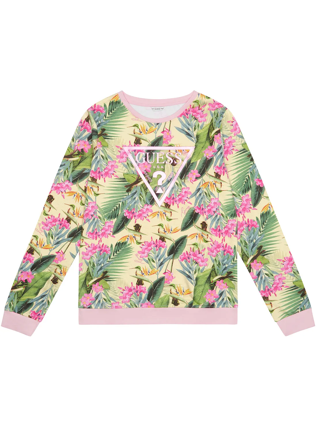 Floral Print Long Sleeve Jumper (7-16)