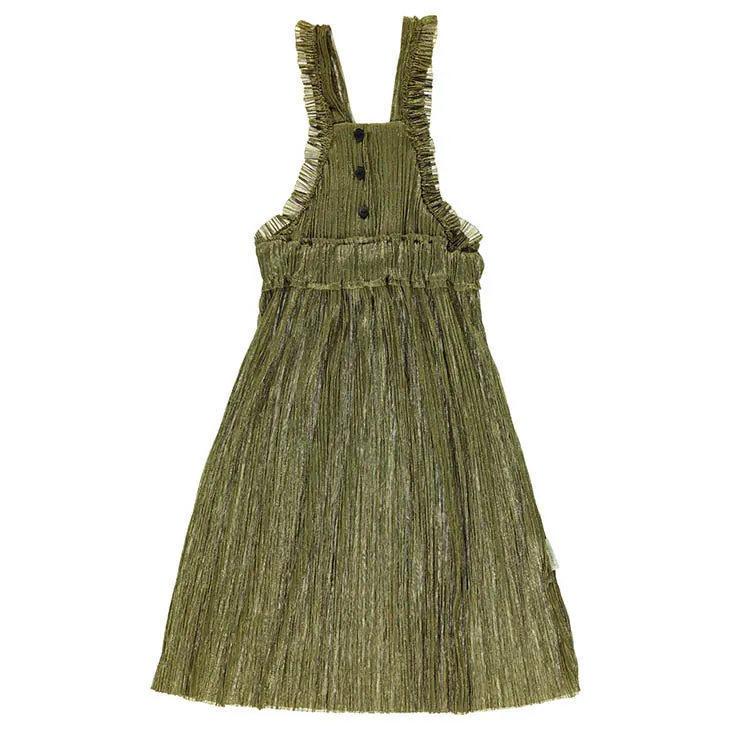 Frill Dress, Gold