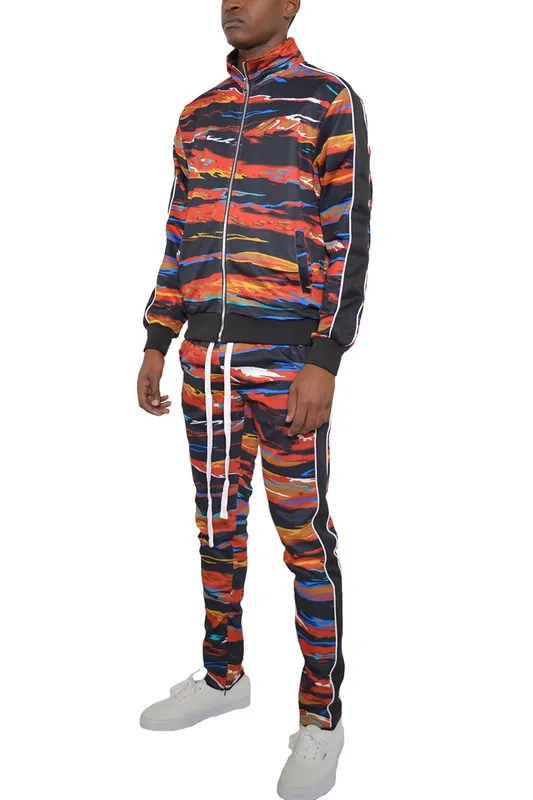 Full Print Zip Track Suit