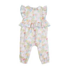 GAUZE BUNNY PRINT ROMPER