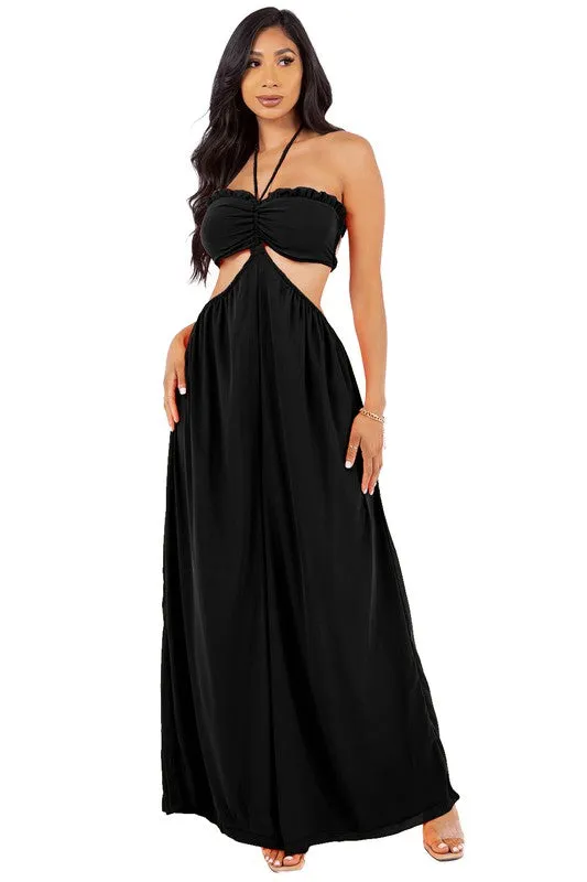 Get It Girl- Extreme Wide Leg Palazzo Jumpsuit