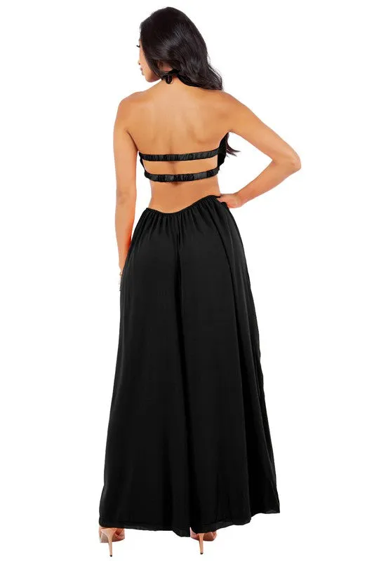 Get It Girl- Extreme Wide Leg Palazzo Jumpsuit