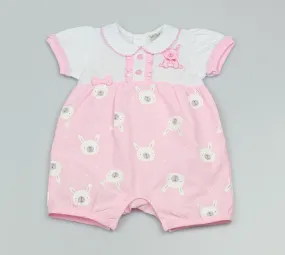 Girls Bunny Romper (0-3-9 Months)-GF1078