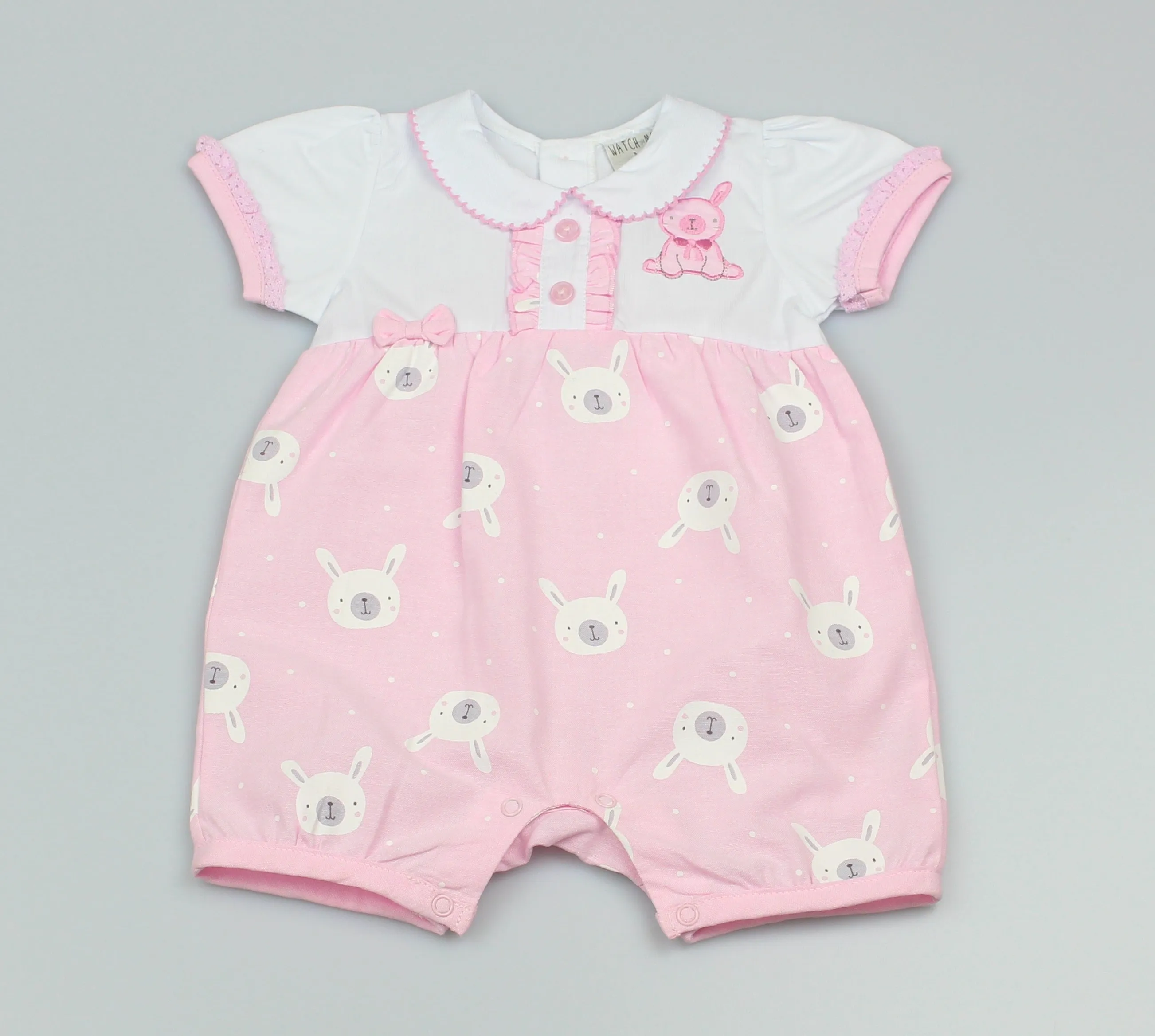 Girls Bunny Romper (0-3-9 Months)-GF1078