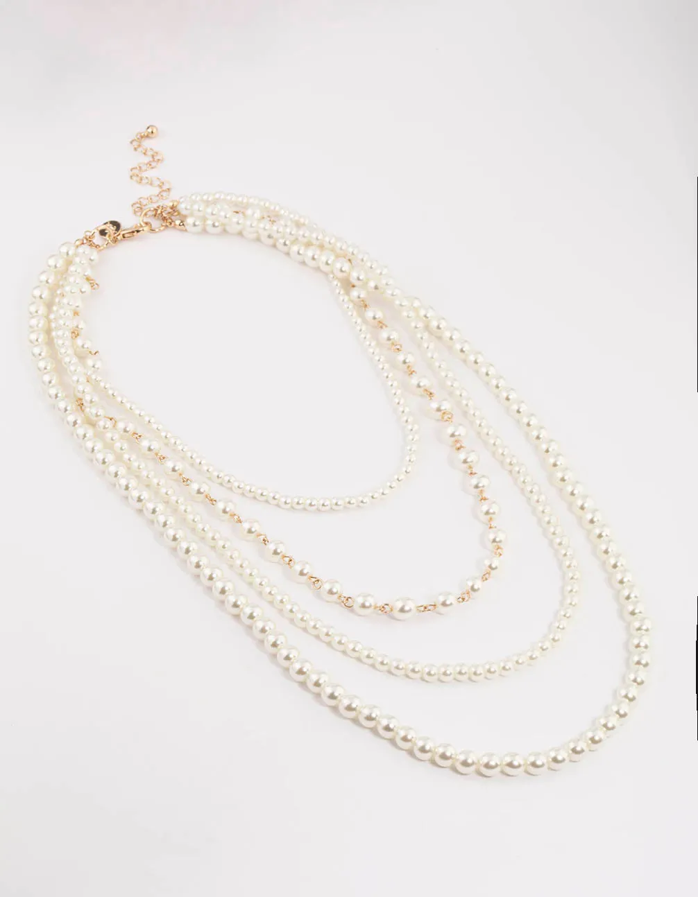 Gold Layered Mixed Pearl Necklace