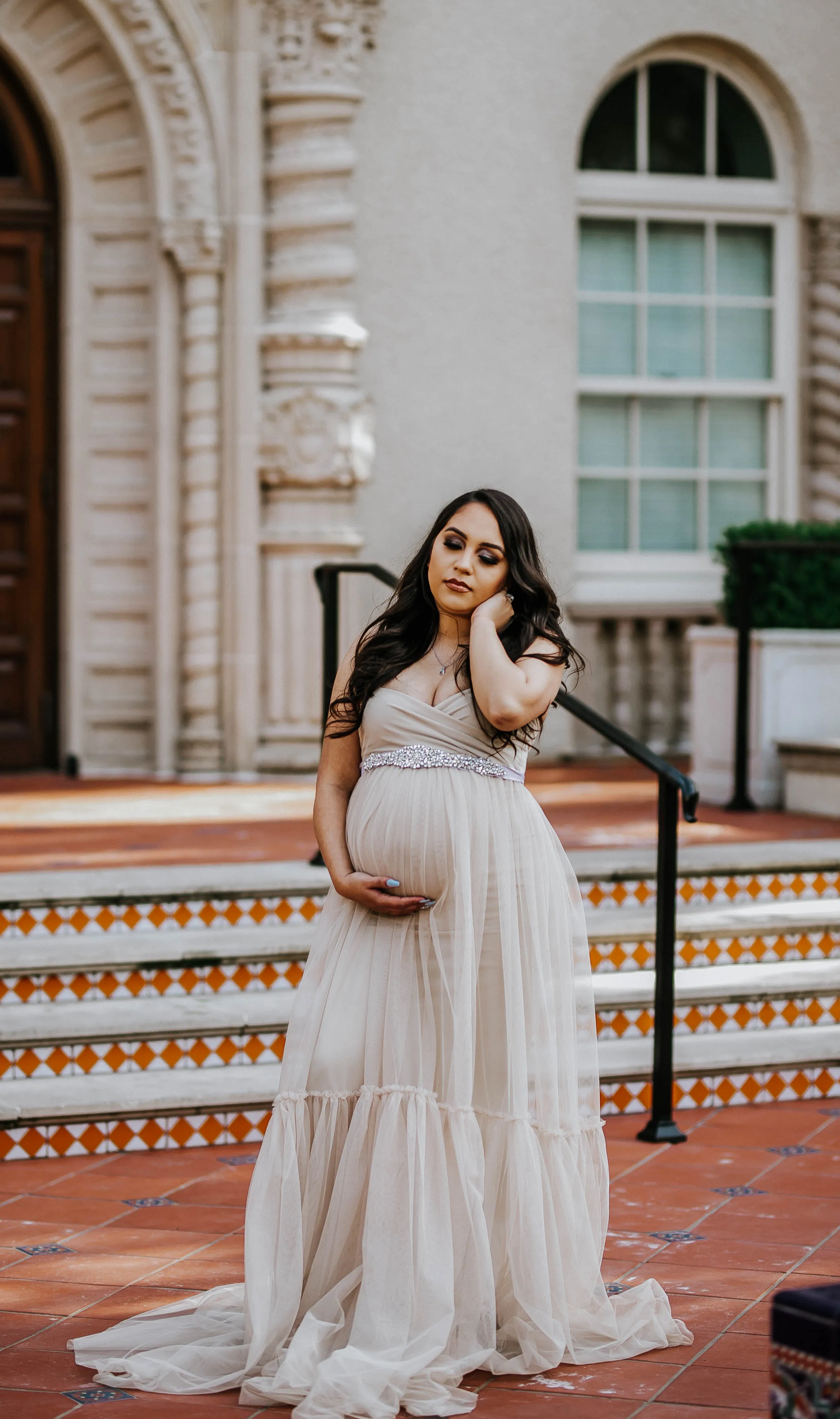 Hannah Gown Sweetheart Top Maternity Dress