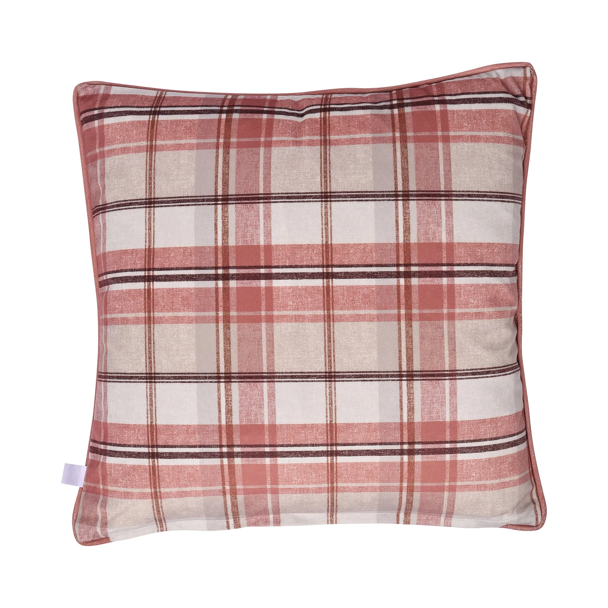 Hanson Highland Cow Cushion by Dreams & Drapes Lodge in Terracotta 43 x 43cm