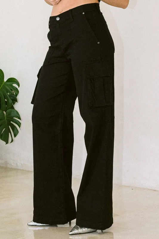 High Rise Cargo Pants