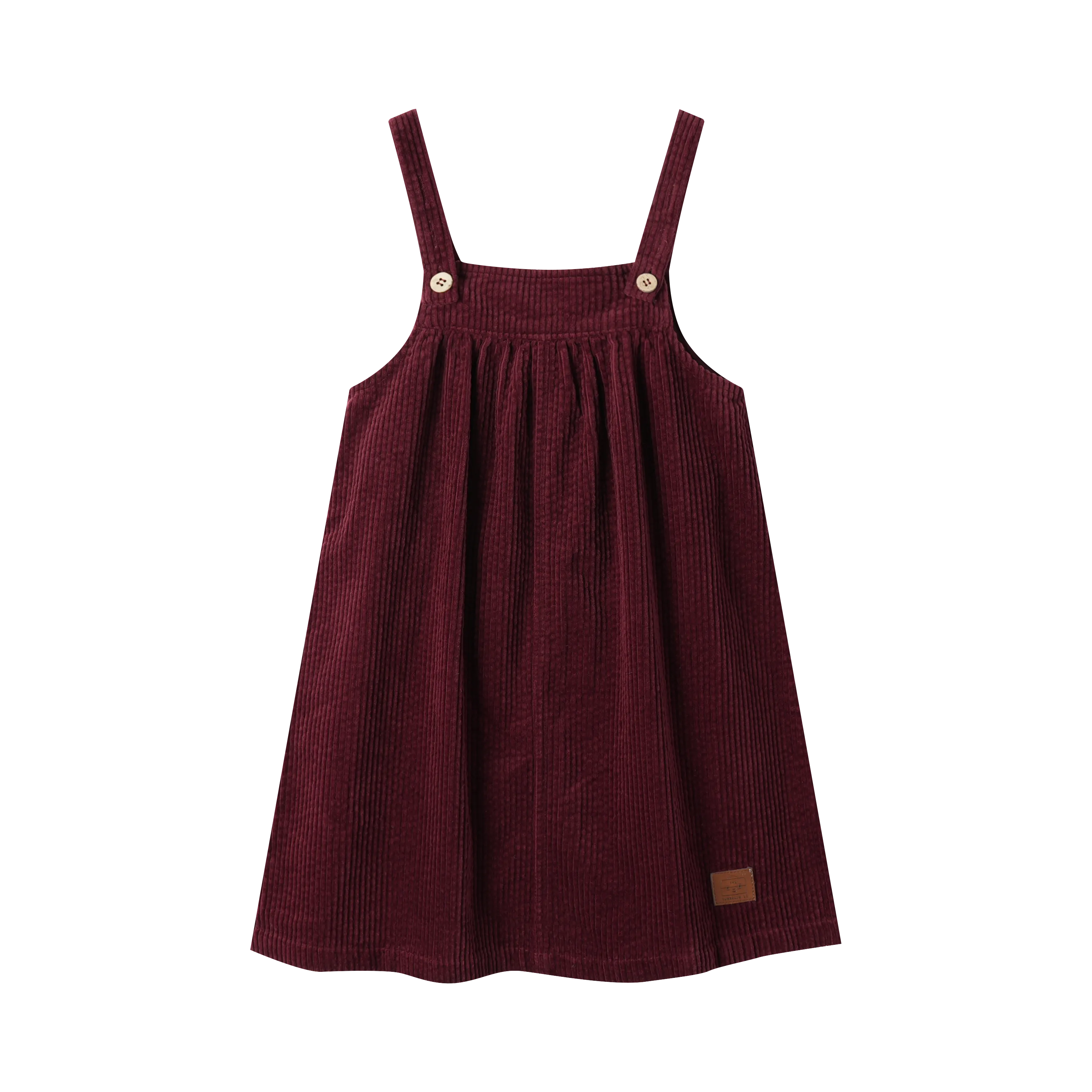 high waisted corduroy jumper - burgundy