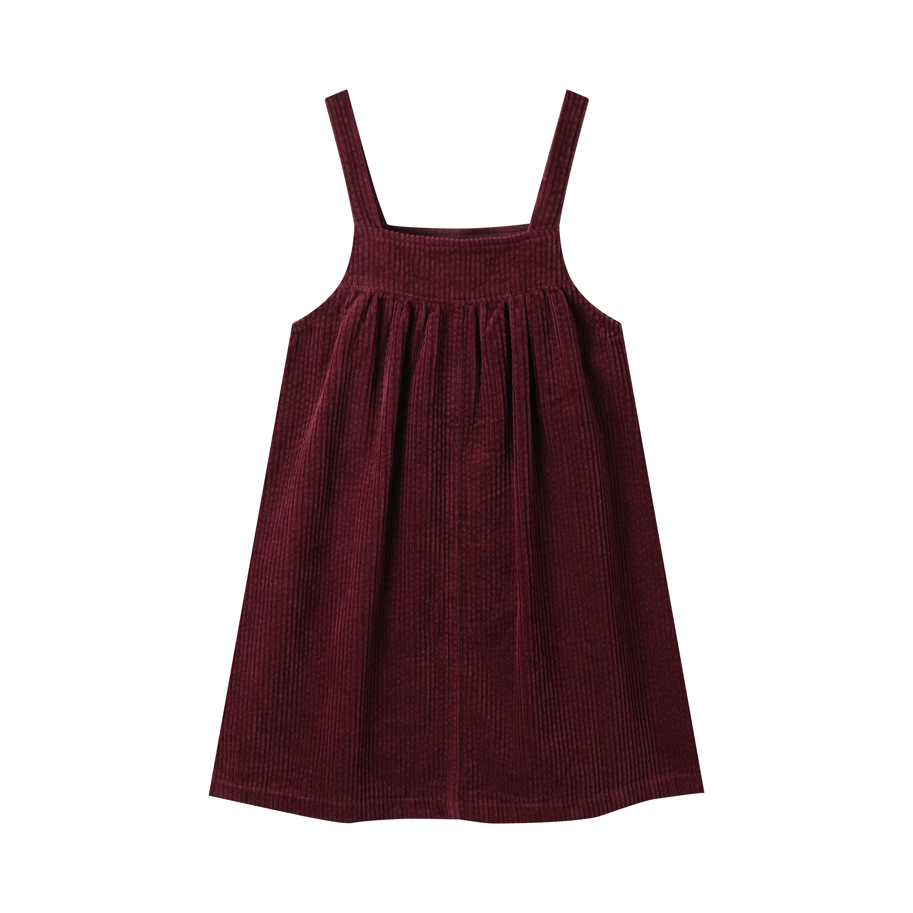 high waisted corduroy jumper - burgundy