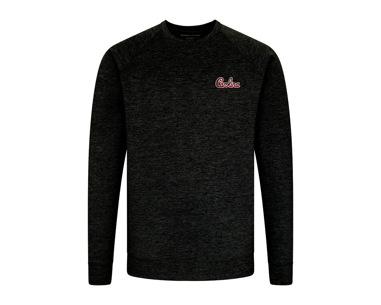 Holderness and Bourne Gamecock Crewneck Pullover: Black with Script