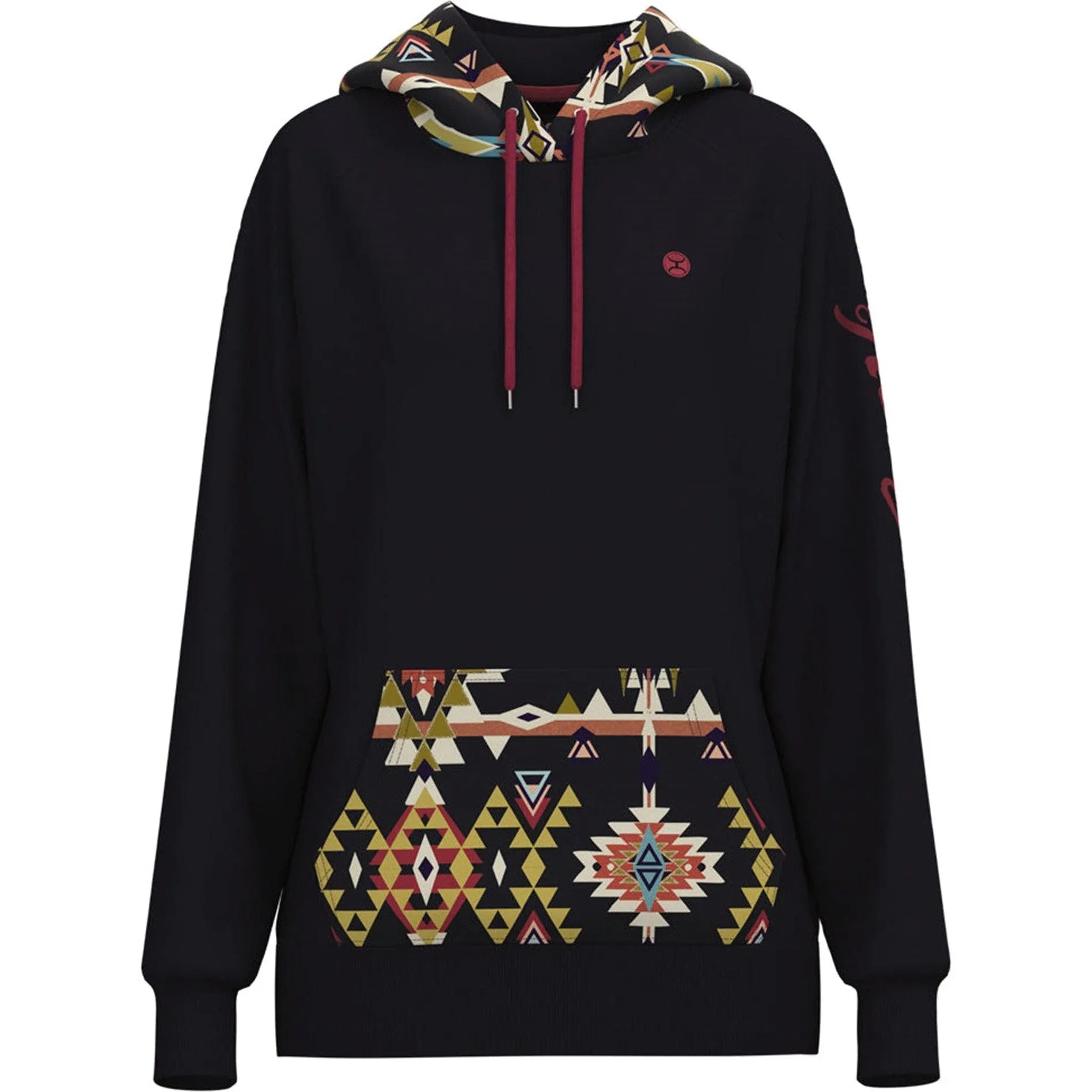 Hooey Kid's Navy and Aztec Summit Hoodie