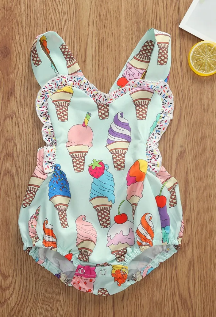 Ice-Cream Romper (Also Available in Dress for Older Girls #1000196