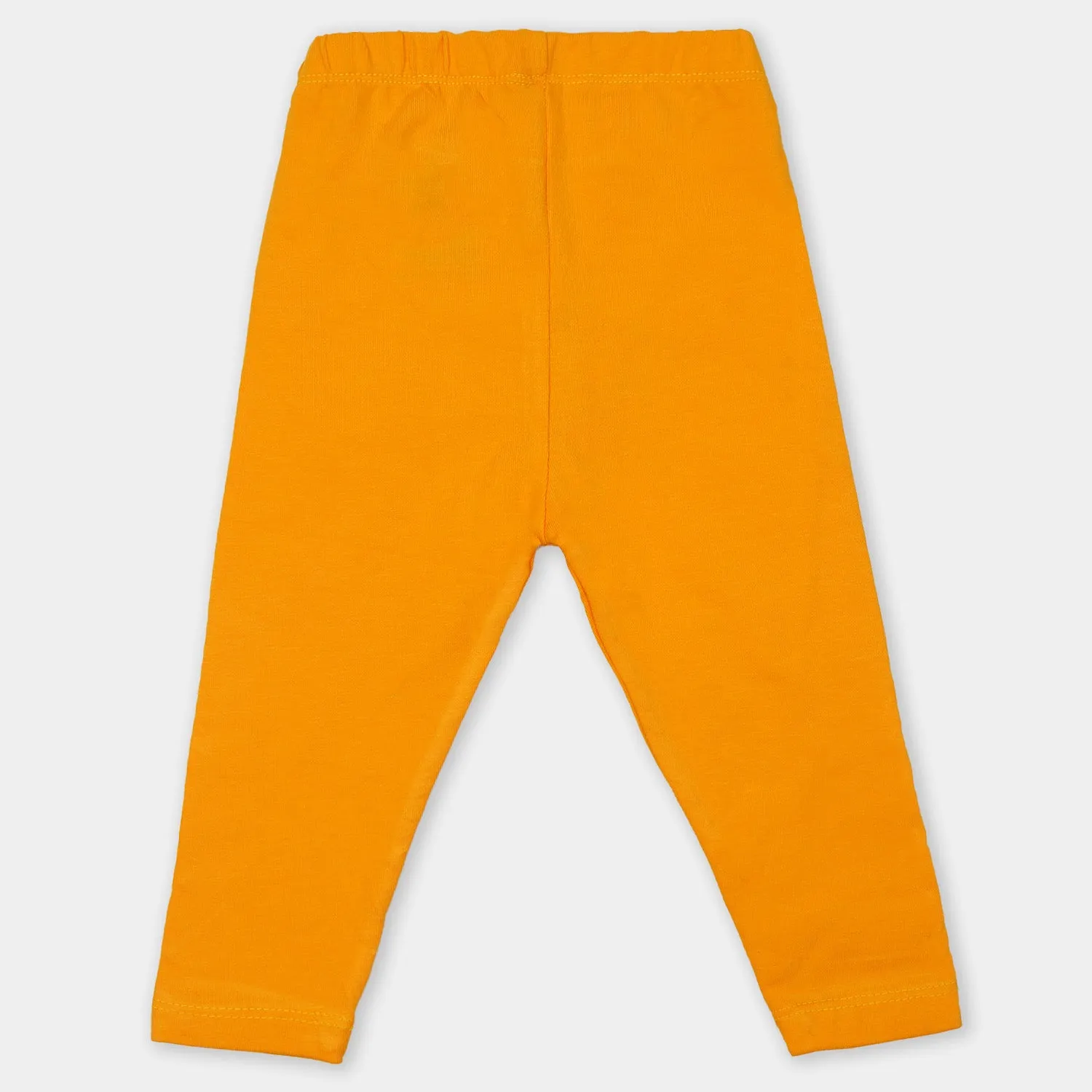 Infant Girls Plain Tights - Saffron