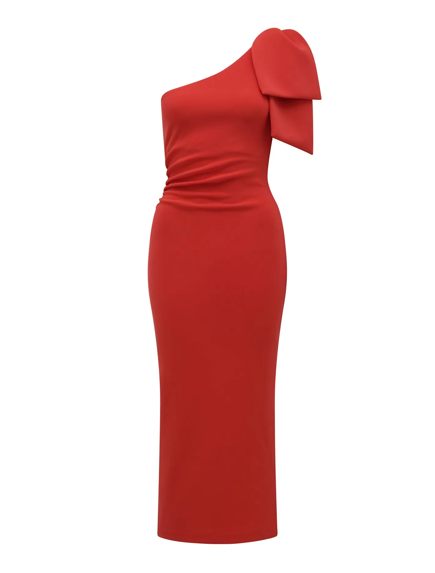 Jade Bow Bodycon Midi Dress