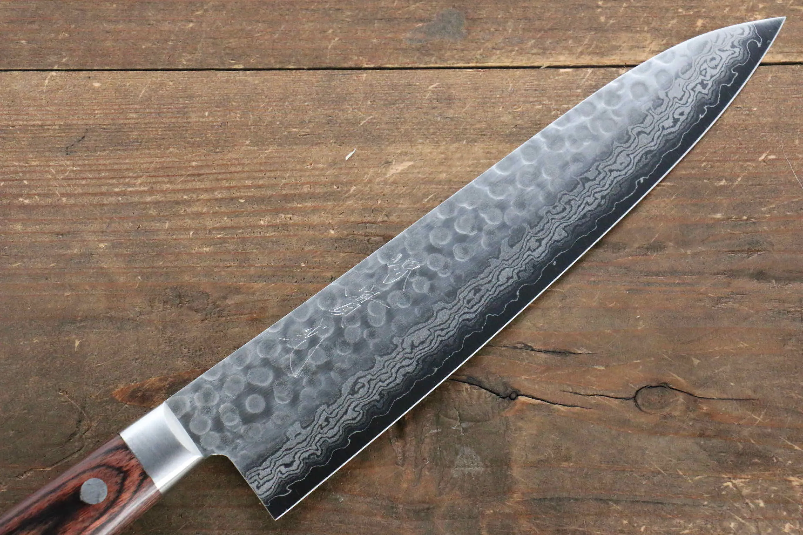 Jikko VG10 17 Layer Gyuto  210mm Mahogany Handle