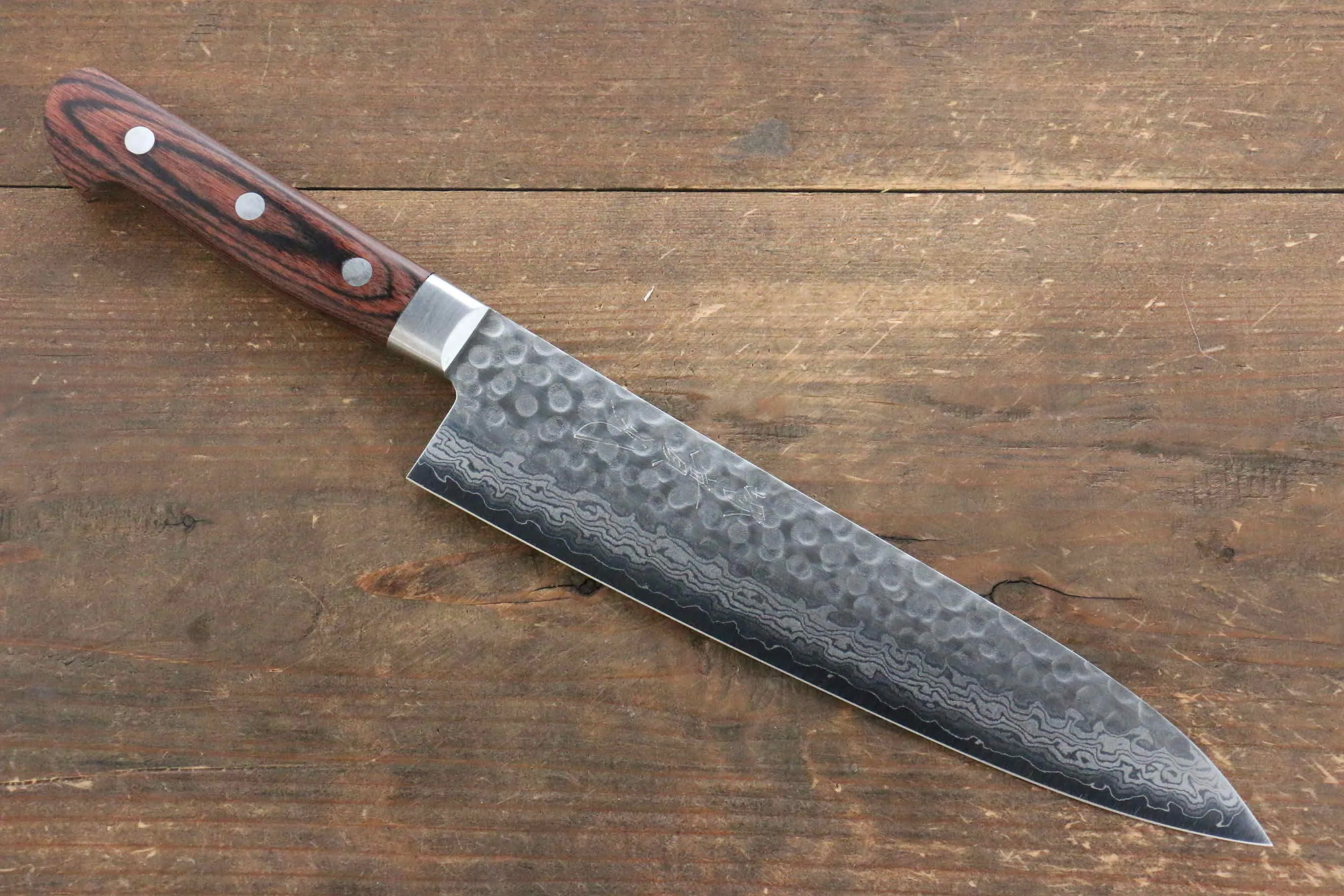 Jikko VG10 17 Layer Gyuto  210mm Mahogany Handle