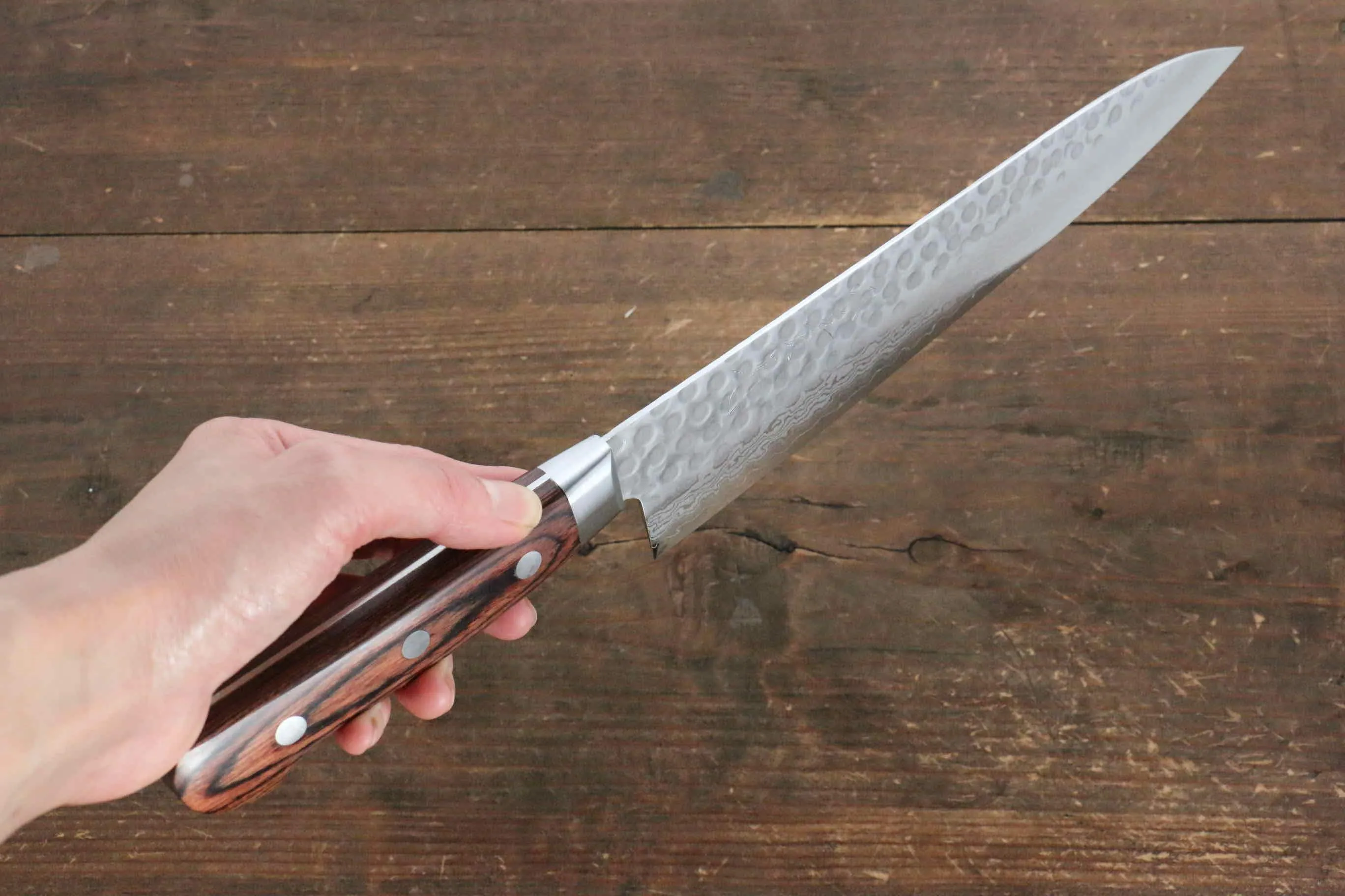 Jikko VG10 17 Layer Gyuto  210mm Mahogany Handle