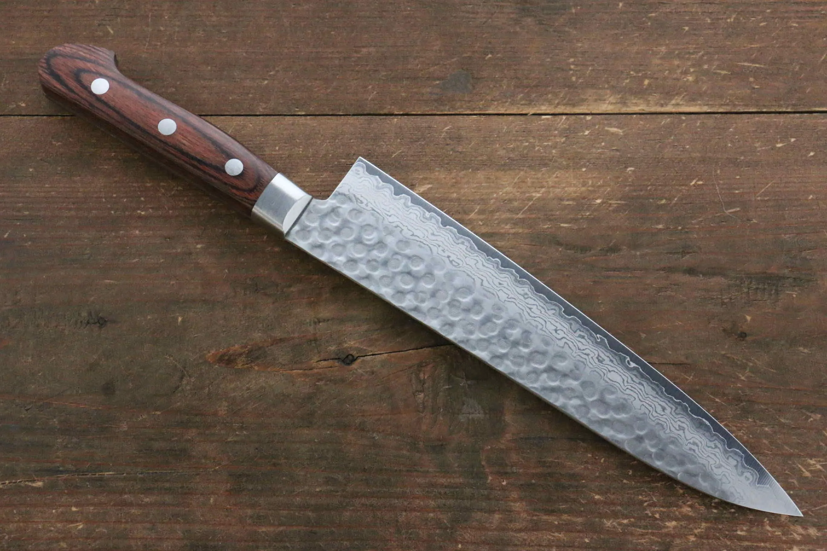 Jikko VG10 17 Layer Gyuto  210mm Mahogany Handle