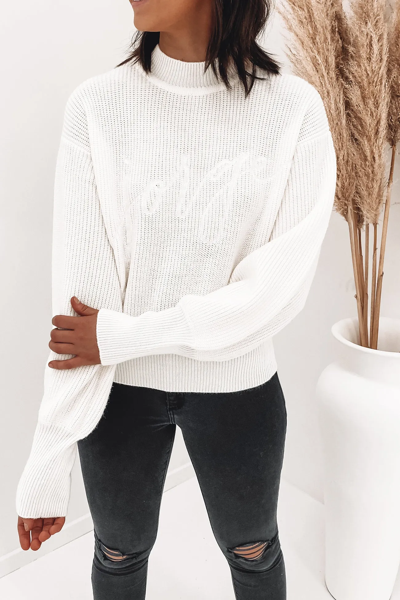 Jorge Knit Sweater Vintage White