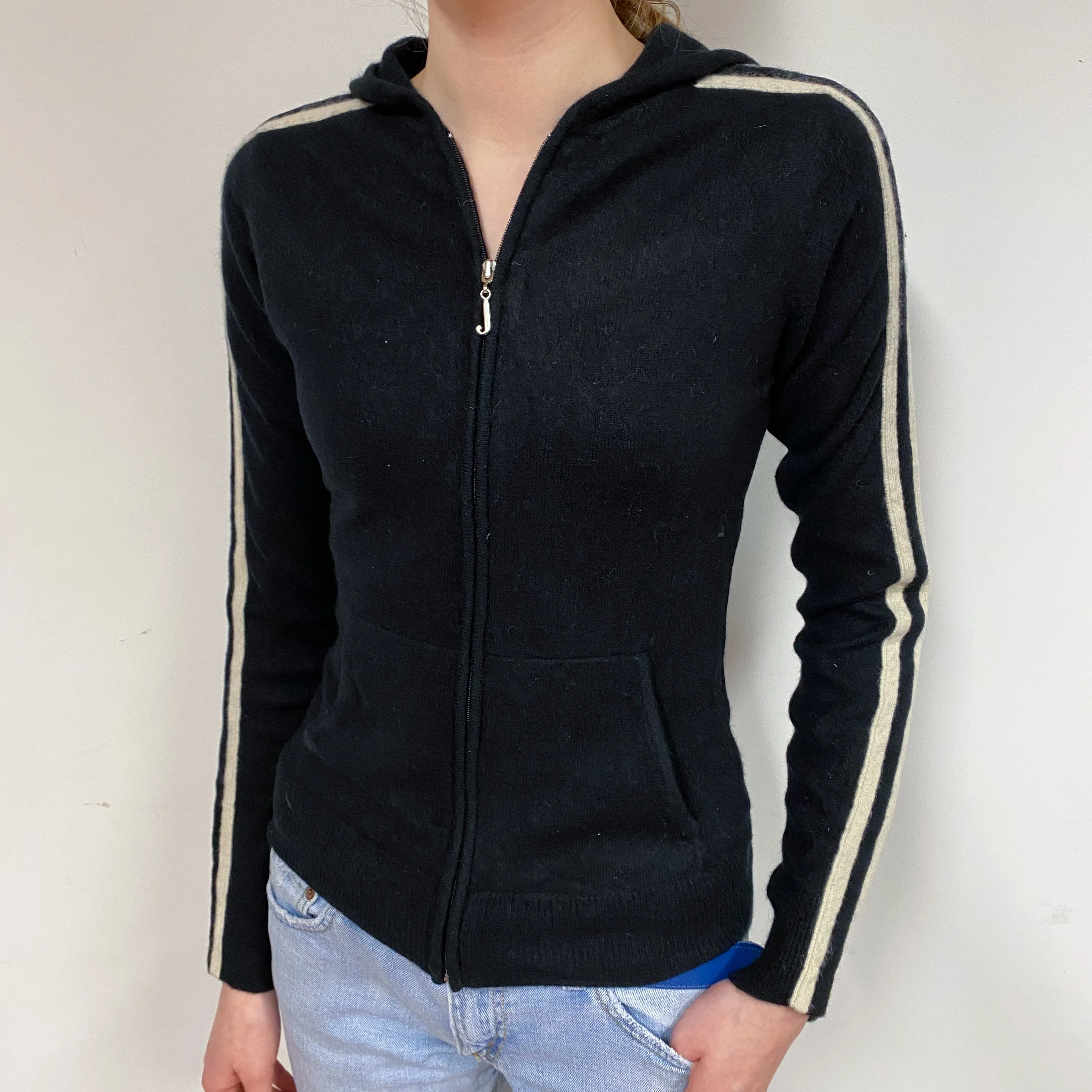 Juicy Culture Black Cashmere Hoodie Extra Small