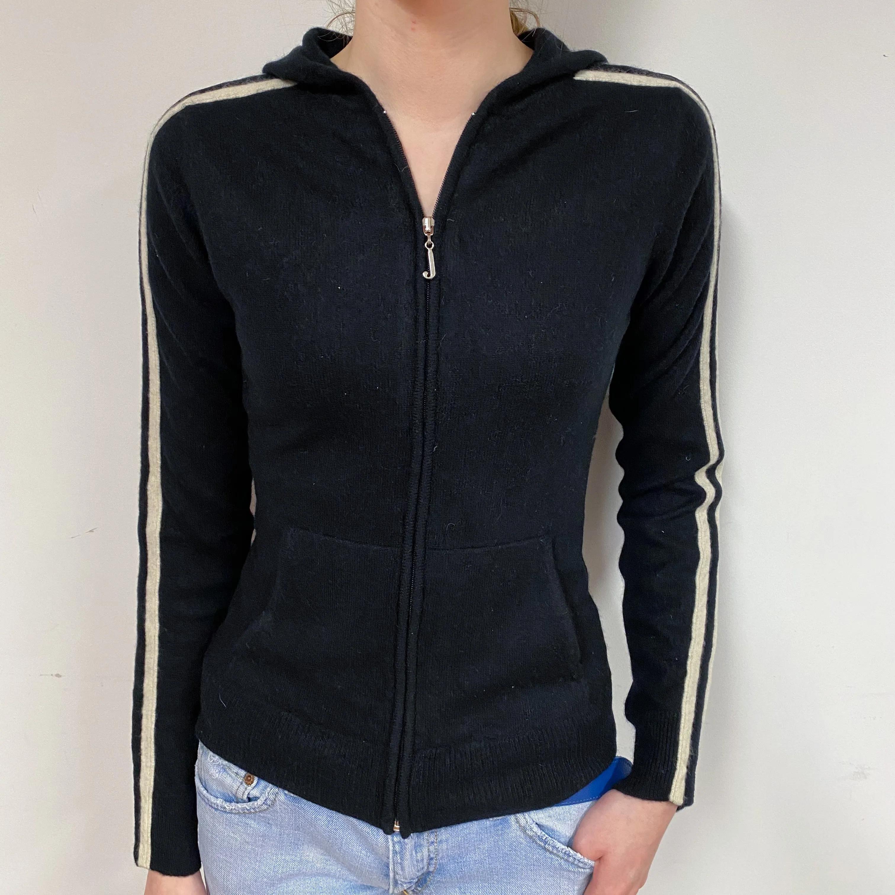 Juicy Culture Black Cashmere Hoodie Extra Small
