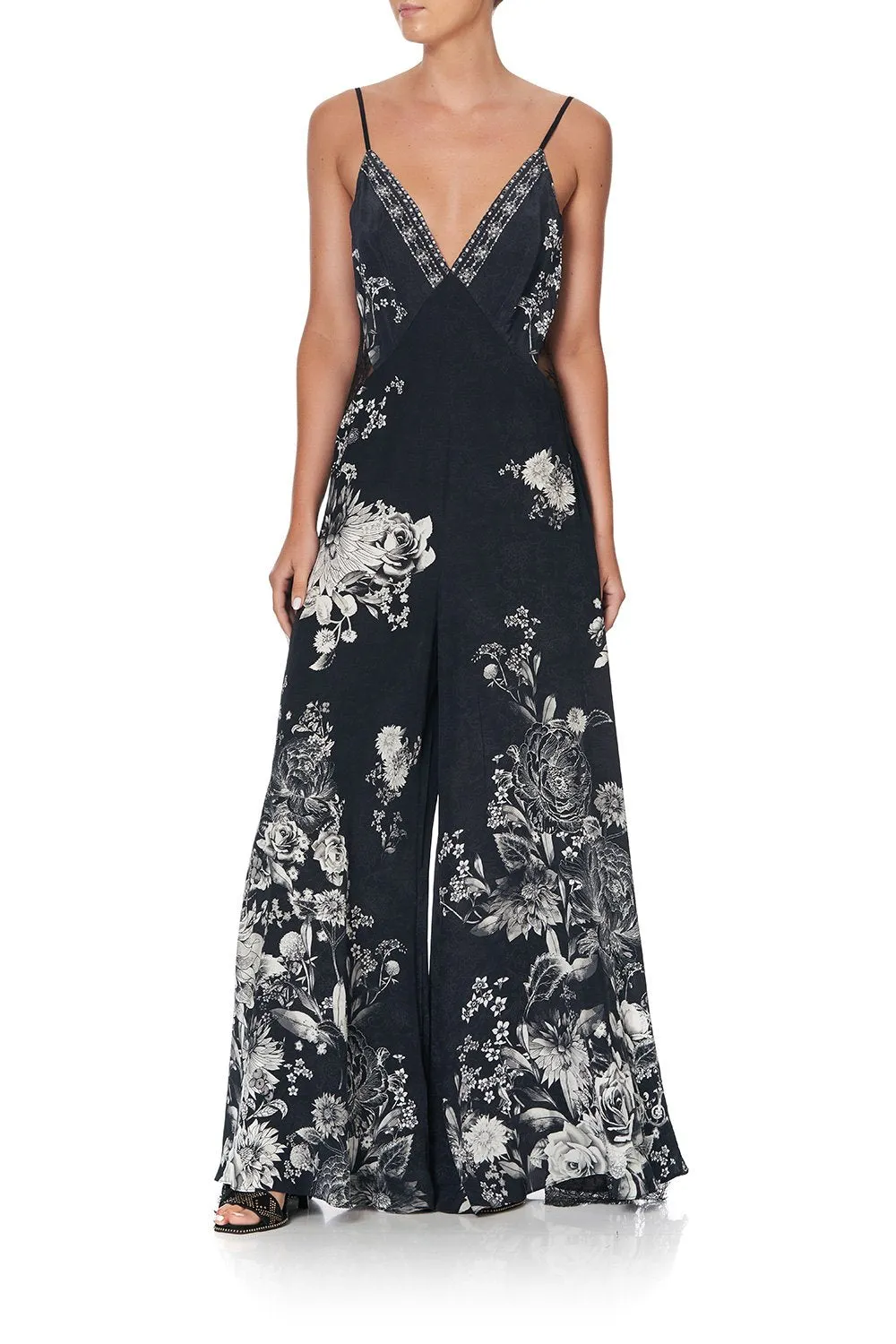 JUMPSUIT WITH LACE INSERT MOONSHINE BLOOM