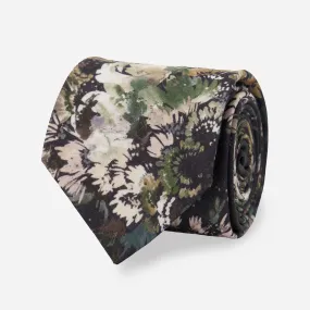 Kelly Ventura x Tie Bar Enchanted Meadow Floral Black Tie