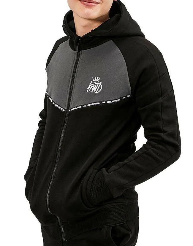 Kings Will Dream Kids Jarva Fine Tape Hoody Black