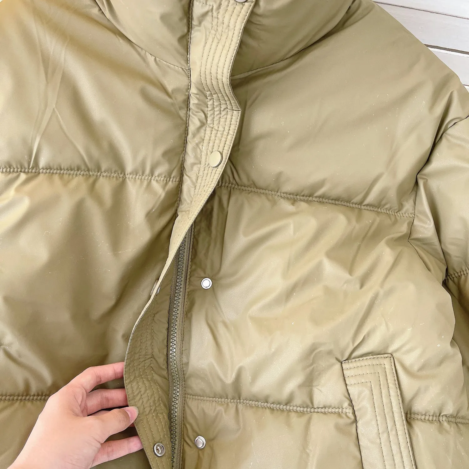 Korean Style Padded Puffy Coat