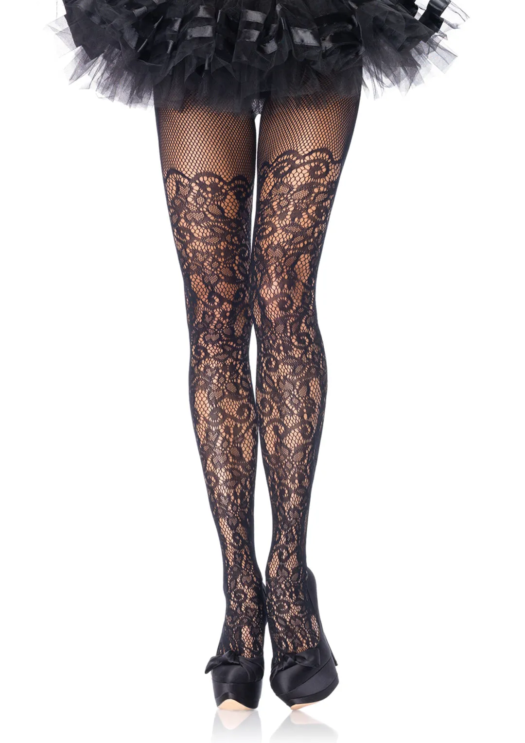 Leg Avenue  Floral Vine Net Pantyhose  9954