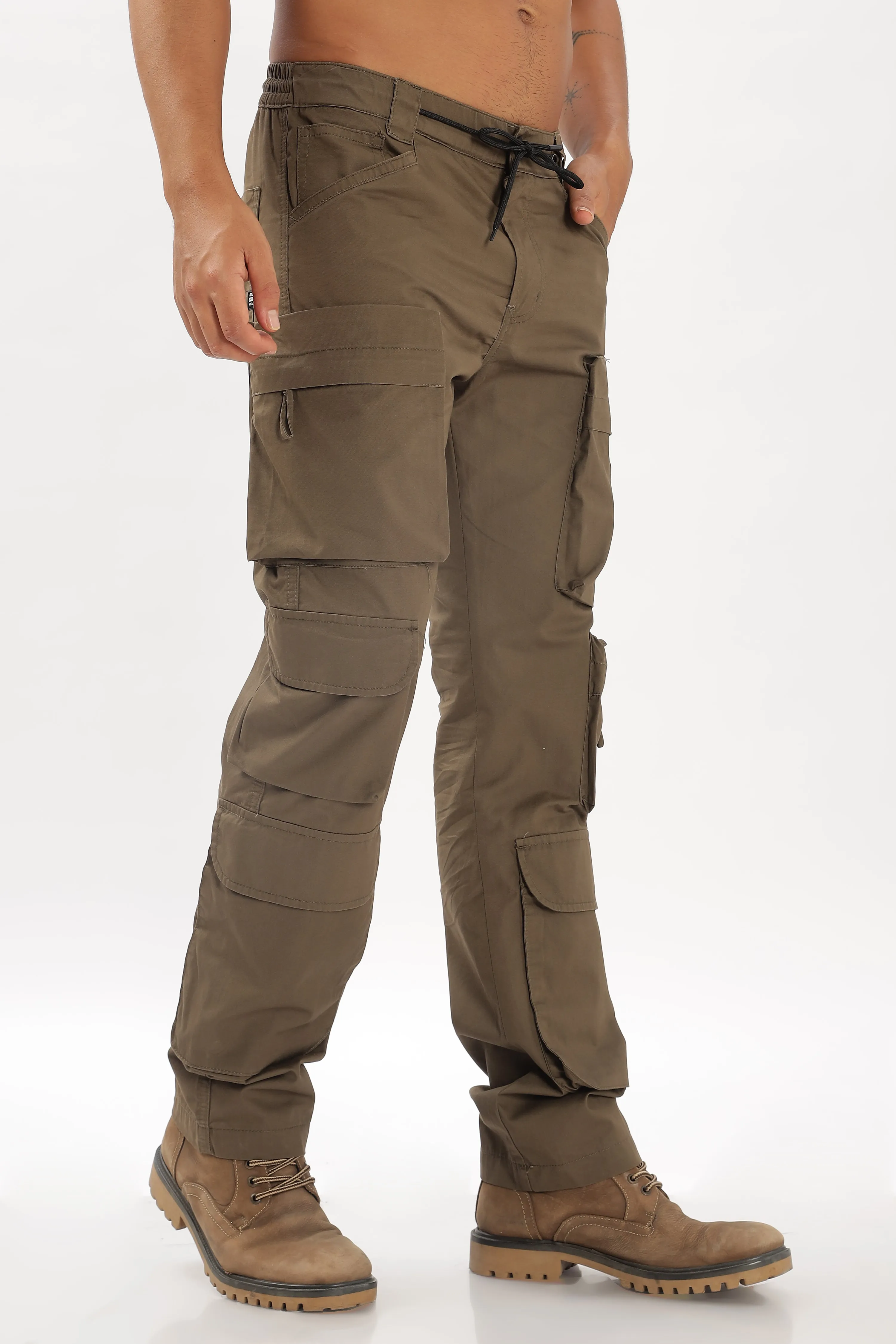 LIGHT BROWN CARGO PANTS