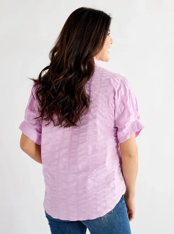 Lilac Caroline Top