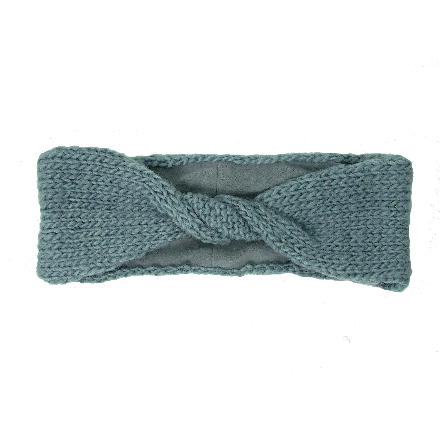 Lined Twisted Headband Chambray WorldFinds