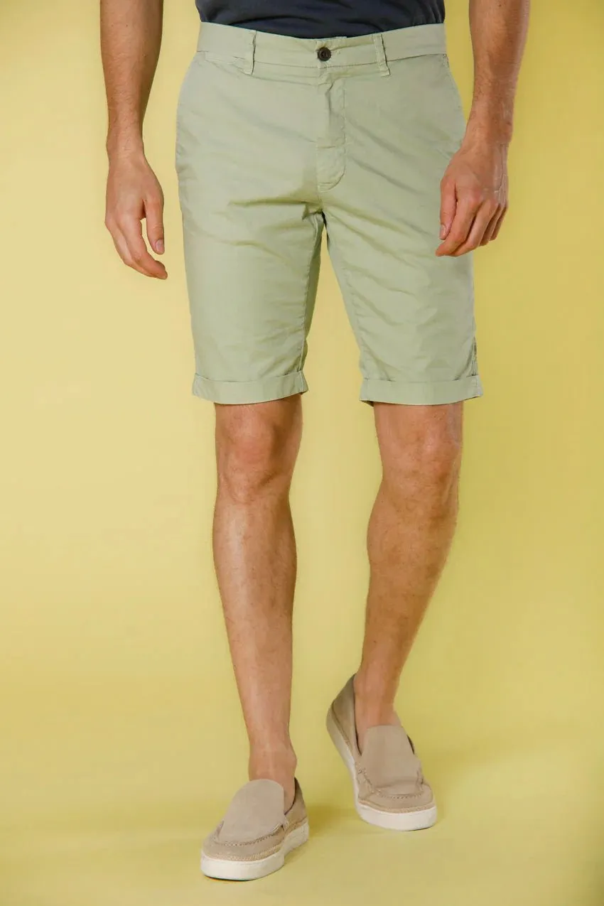 London men's chino bermuda in stretch garbadine regular fit