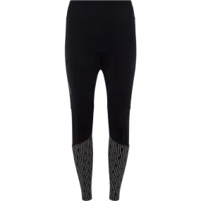 Madison Stellar padded women's reflective thermal tights with DWR; black - size 8