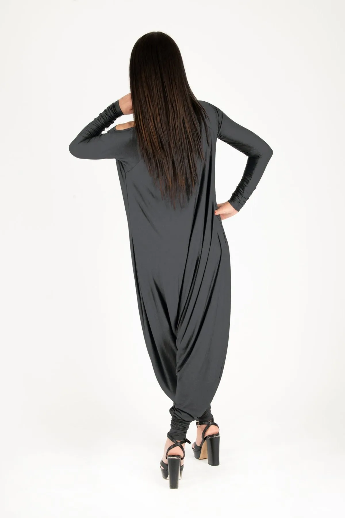 MARLA Dark Grey Harem Jumpsuit