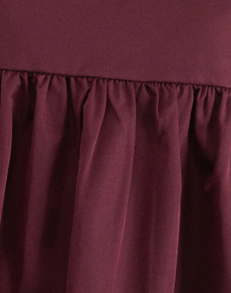 Marona Dress in Dark Berry