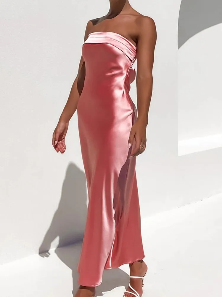 Maya Satin Dress