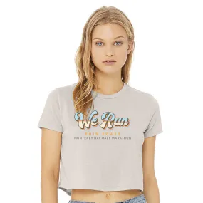 MBHM Women's Crop SS Tee -Heather Dust- We Run