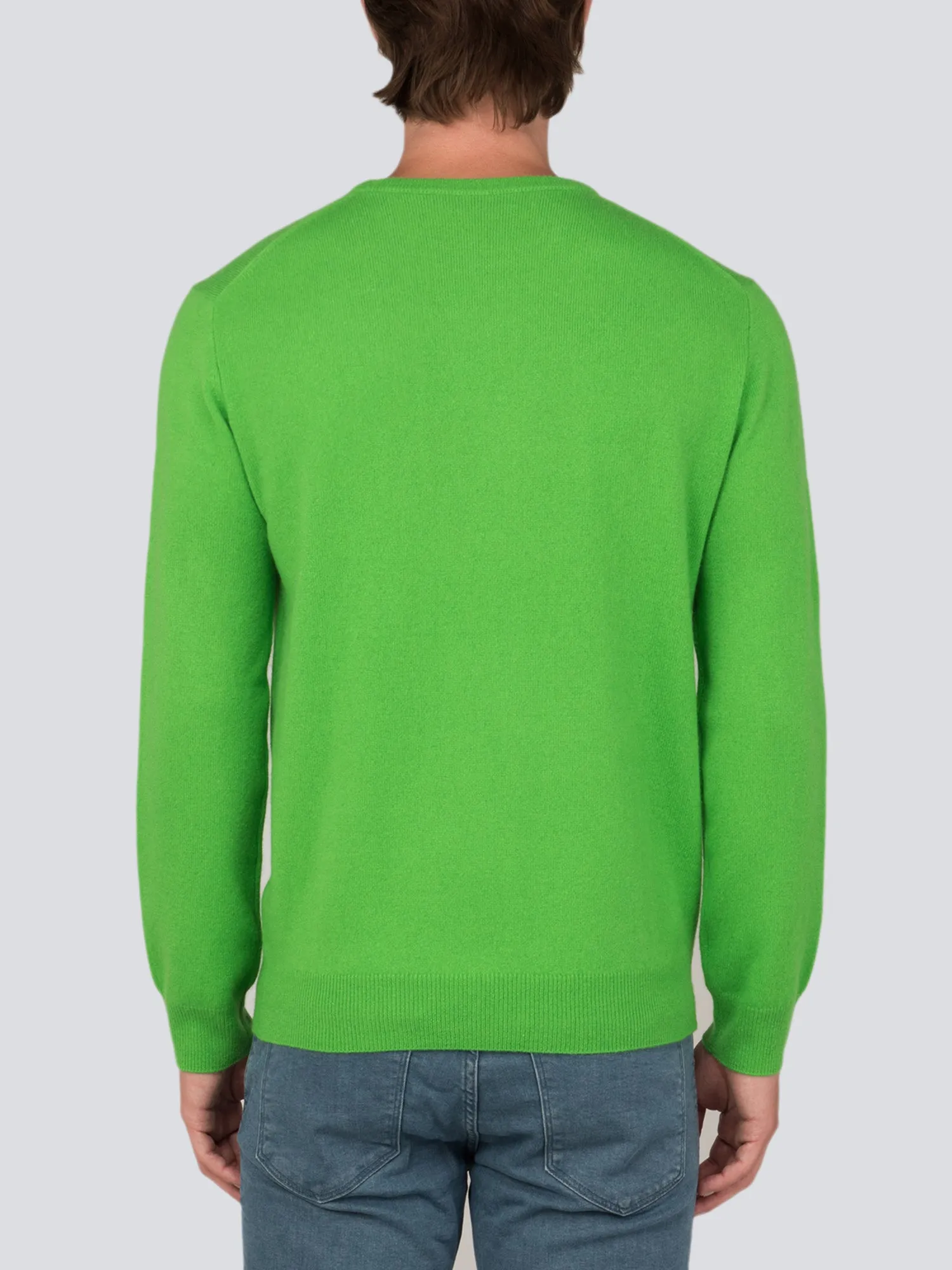 Men Crew Neck Sweater_Green