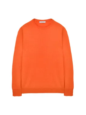 Men Crew Neck Sweater_Orange