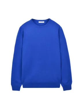 Men Crew Neck Sweater_Royal Blue