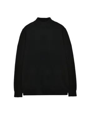 Men Mockneck Sweater_Black