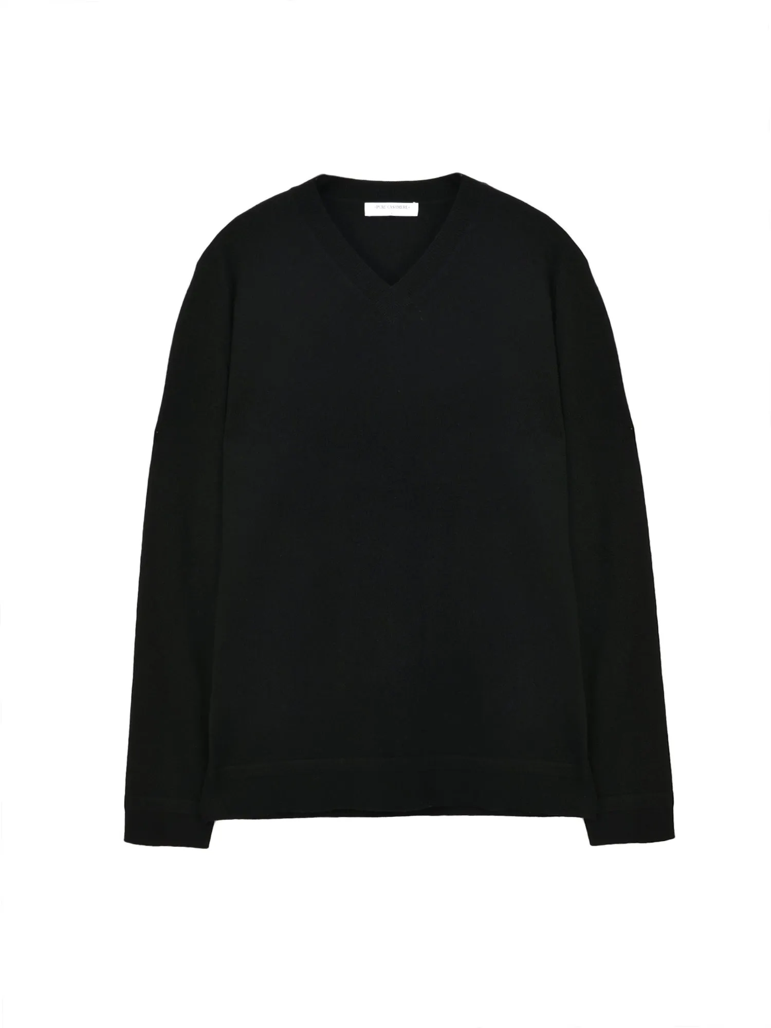 Men V Neck Sweater_Black