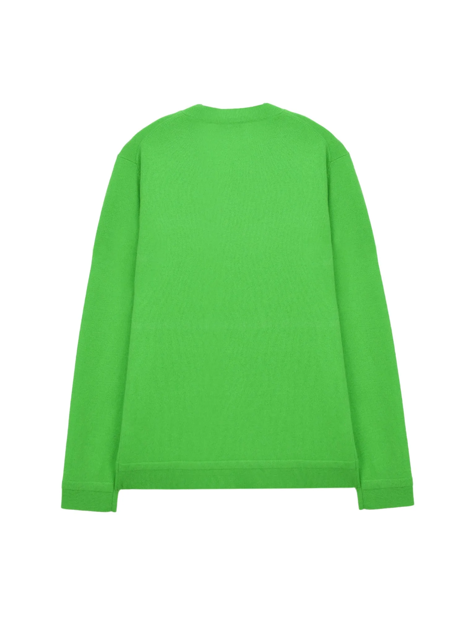 Men V Neck Sweater_Green