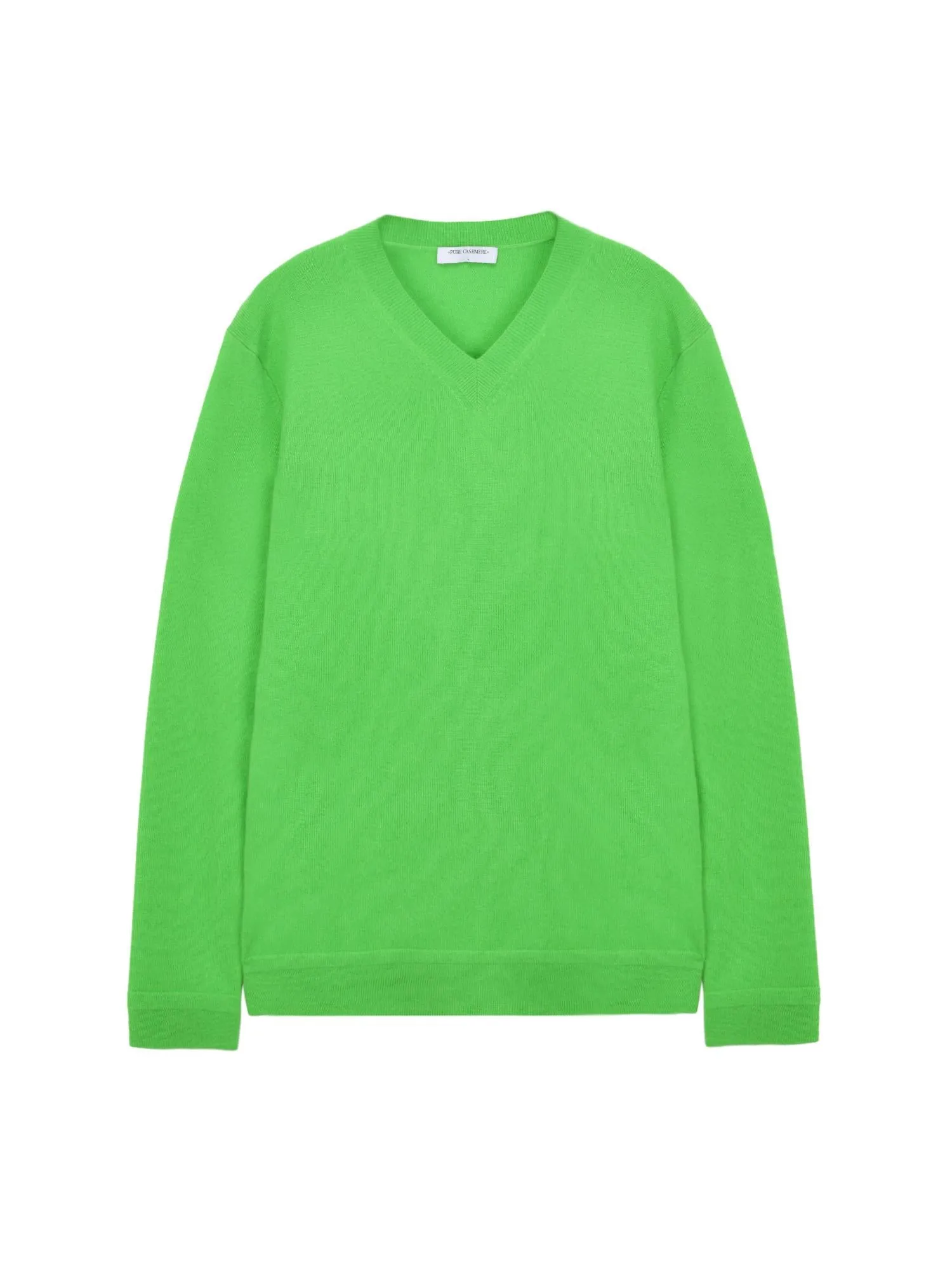 Men V Neck Sweater_Green