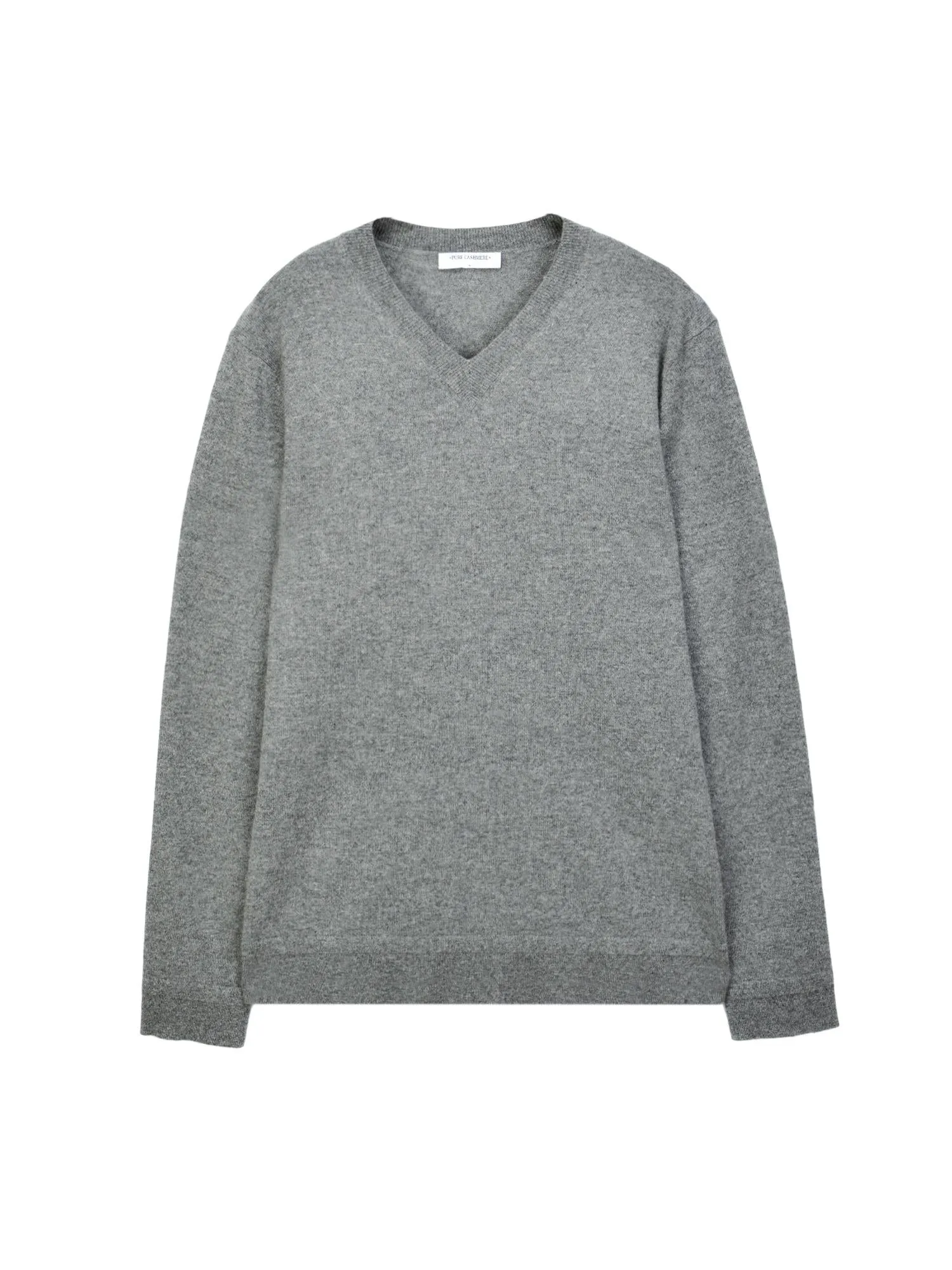 Men V Neck Sweater_Grey