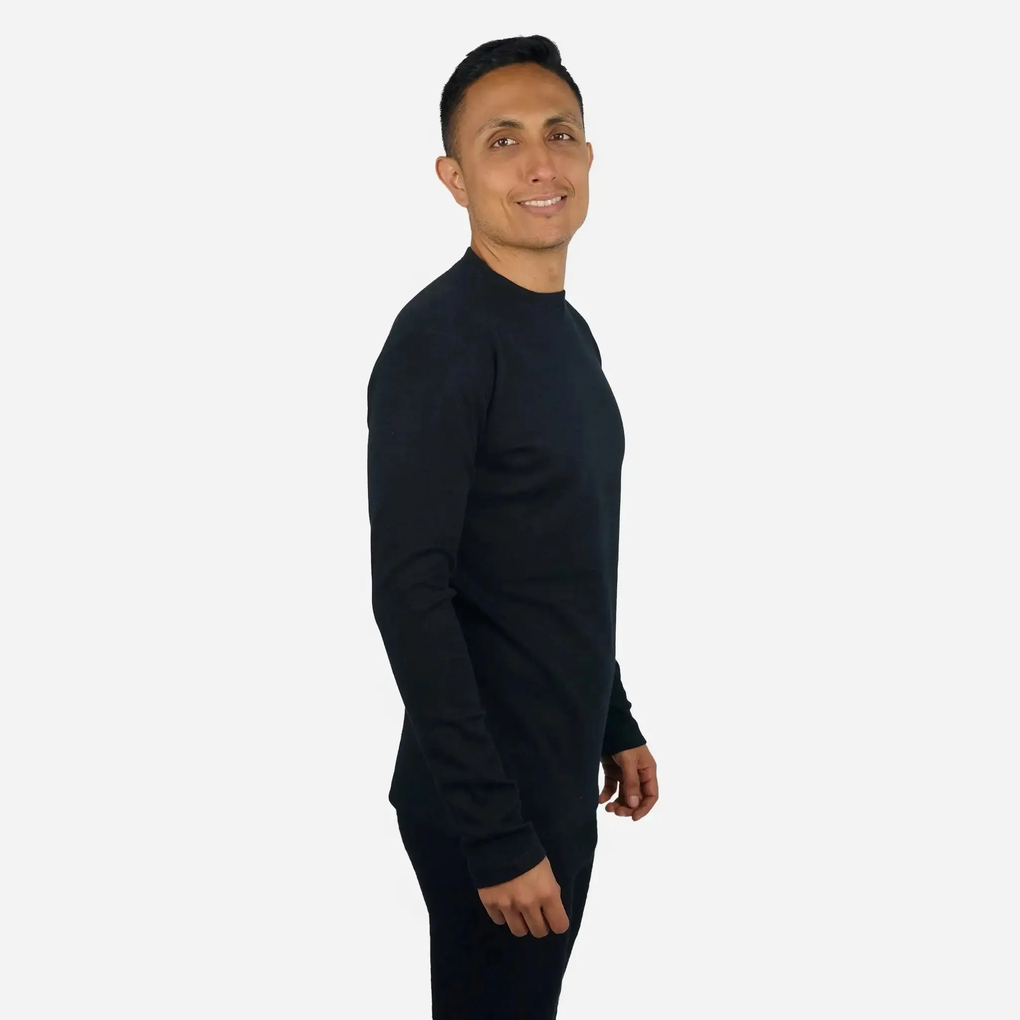 Men's Alpaca Wool Sweater: 300 Lightweight